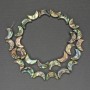 Moon-Shaped Halite Beads, 15mm Diameter, 39cm Length on Thread