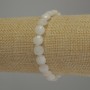 Adularia Faceted Coin Bracelet, 8mm diameter, 18cm stretch