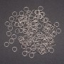 Connecting ring hardware, 6 mm diameter, gray metal, pack 25 g