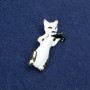 Brooch 'Cat and Violin', Golden Metal