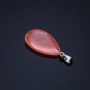 Chalcedony Drop Pendant 2.5 x 1.7 cm (±)
